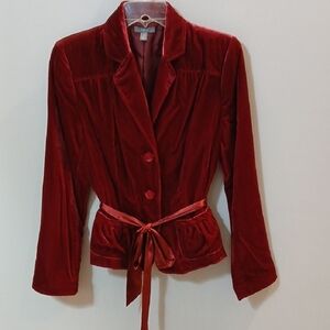 APT 9 Woman's Velvet Fitted Blazer Jacket Sz 12